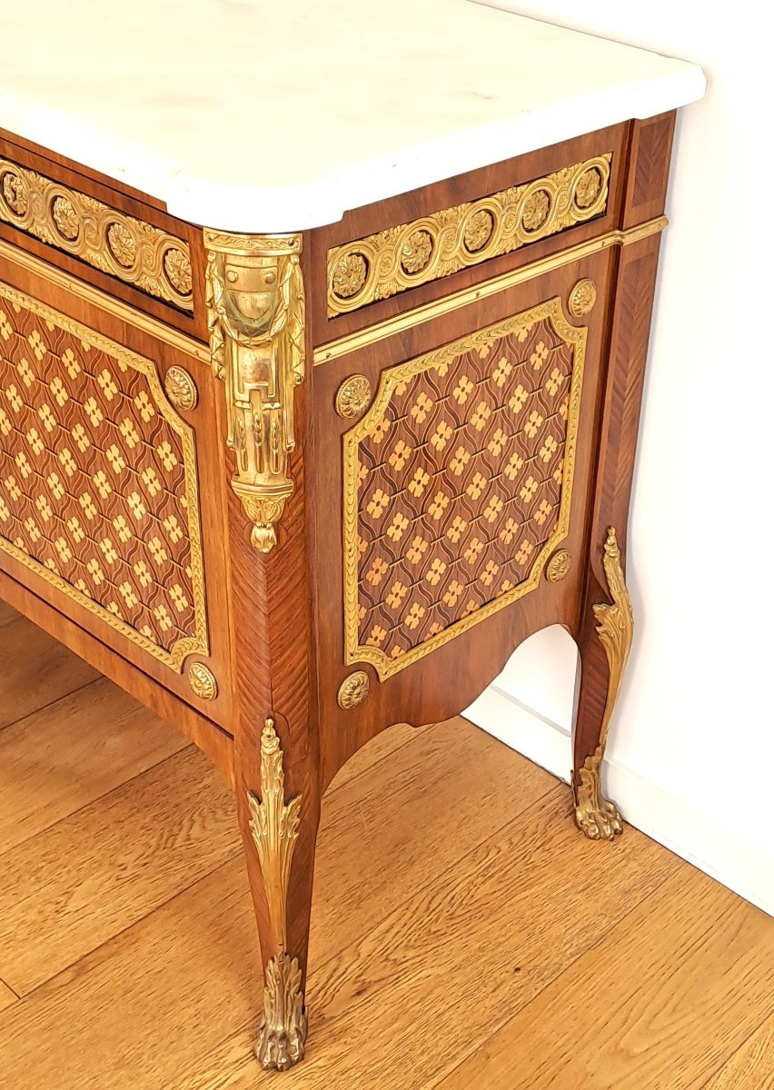 Exceptional Transitional-style Enfilade After Riesener-photo-3