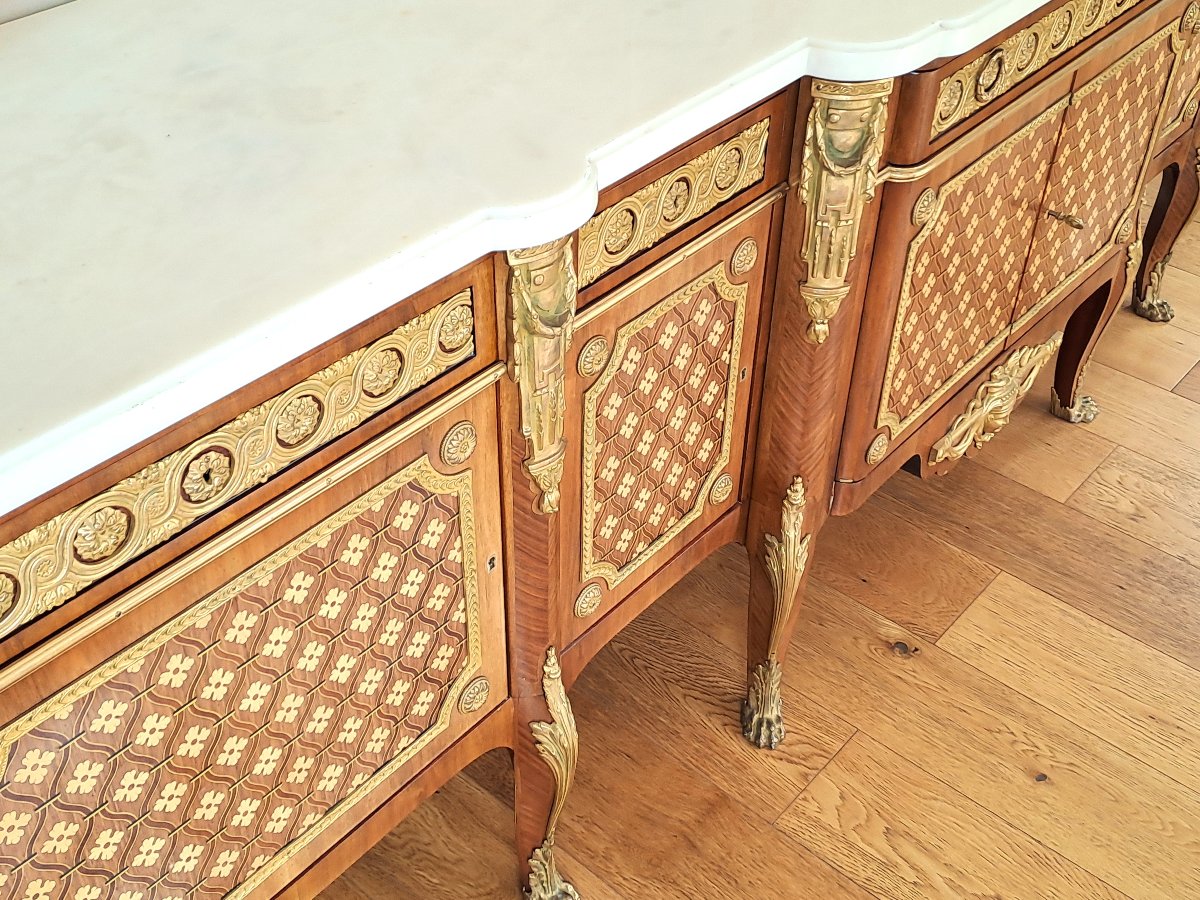 Exceptional Transitional-style Enfilade After Riesener-photo-5