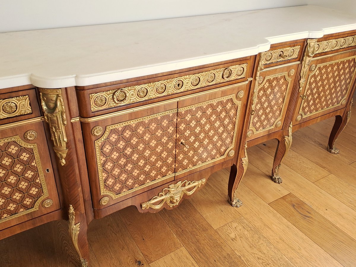 Exceptional Transitional-style Enfilade After Riesener-photo-8