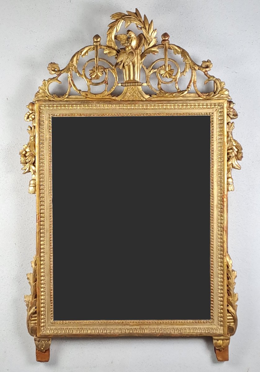 Miroir Louis XVI en bois doré