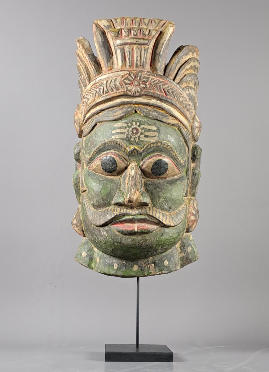 Inde – Grand masque hindouiste du XIXème siècle-photo-1