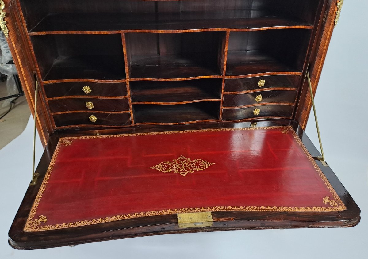 Large Louis XV Secretary-photo-5