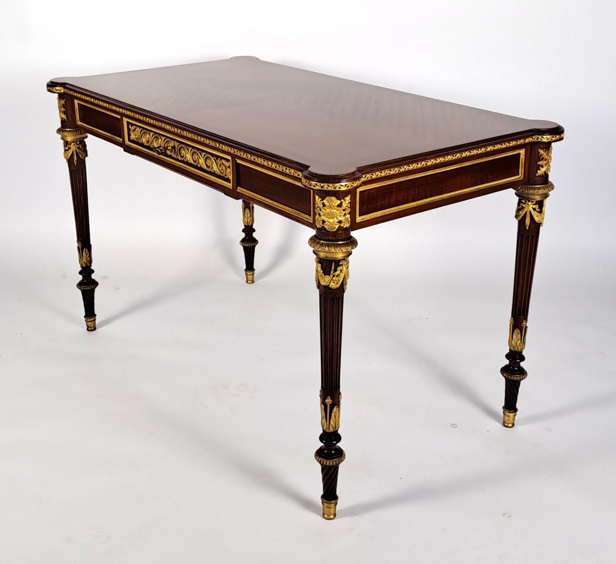 Louis XVI-style Coffee Table Stamped "krieger" In Paris-photo-3