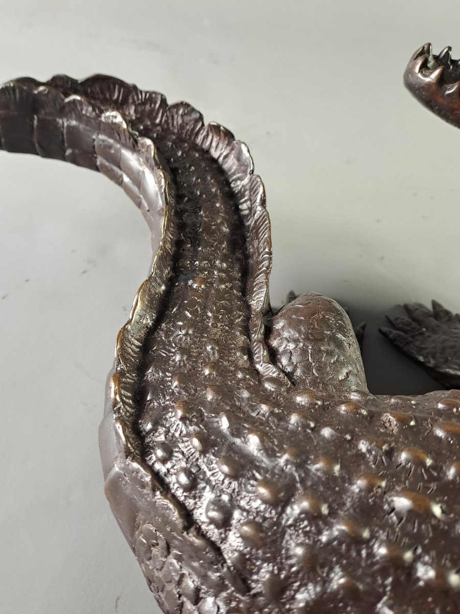 Large Bronze Crocodile-photo-1