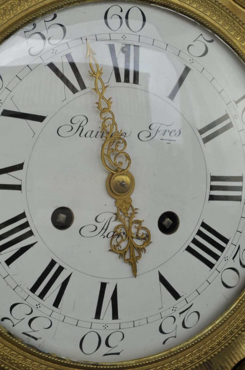 Grand Cartel D’applique De Style Louis XVI Signé Raingo-photo-1