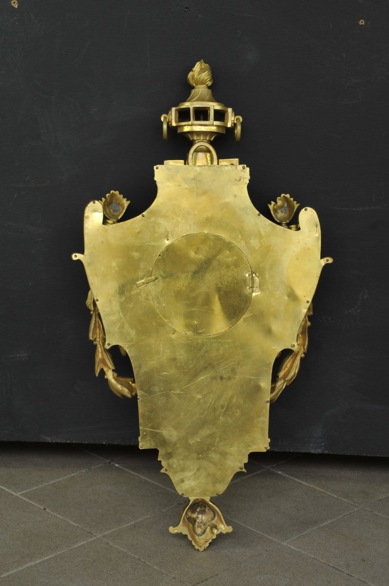Grand Cartel D’applique De Style Louis XVI Signé Raingo-photo-7