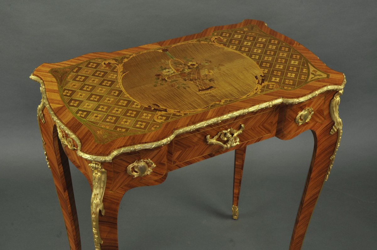 Salon Table Stamped François Linke-photo-4