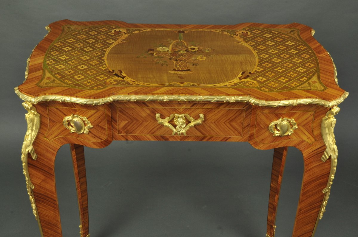 Salon Table Stamped François Linke-photo-2