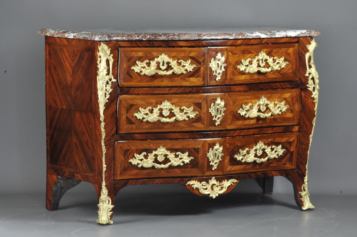 Louis XV Commode - Crowned C Bronzes