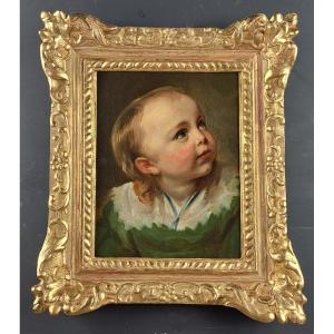 Portrait d'enfant - Ecole Flamande d'Après Van Dyck