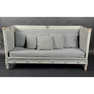 Directoire Style Bench In Lacquered Wood