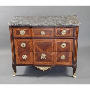 Transition Chest Of Drawers In Marquetry 