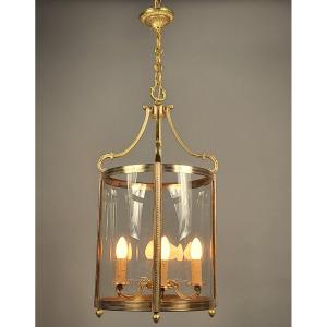 Louis XVI Style Gilt Bronze Vestibule Lantern