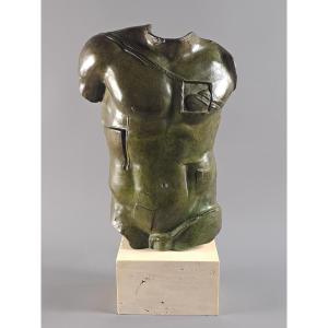 Igor Mitoraj (1944-2014) - Perseus - Bronze With Green Patina