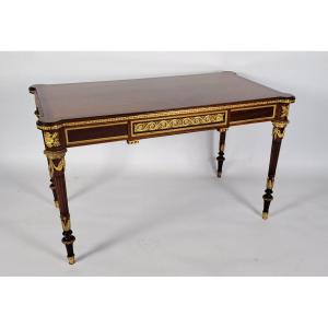 Louis XVI-style Coffee Table Stamped "krieger" In Paris