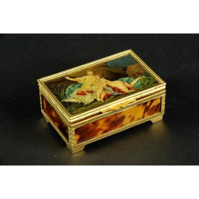 Coffret  à Bijoux à Décor De Léda Et Le Cygne d'Après François Boucher