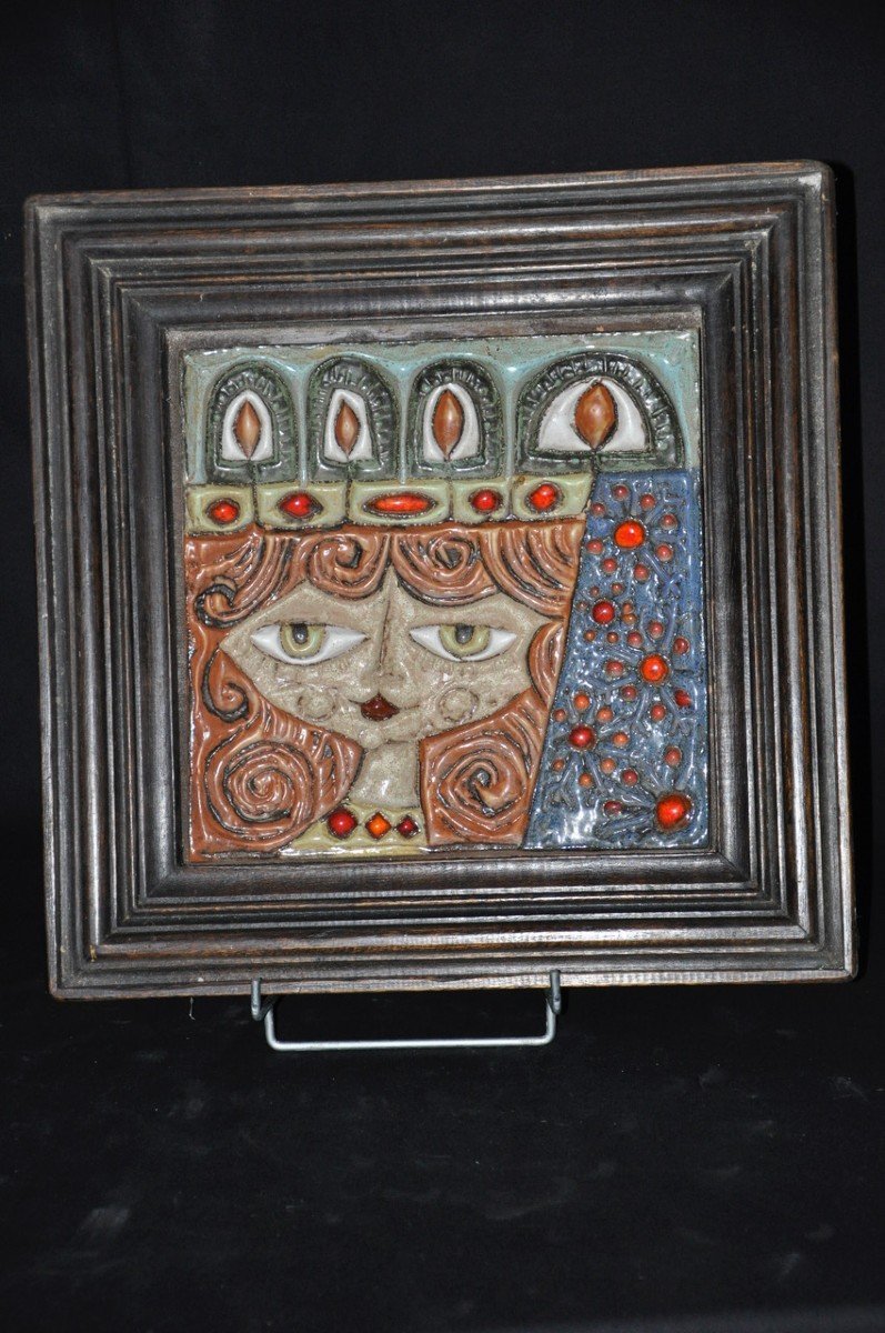 Carreaux de céramique par Roland Zobel atelier Céramique Les Cyclades circa 1980-photo-4