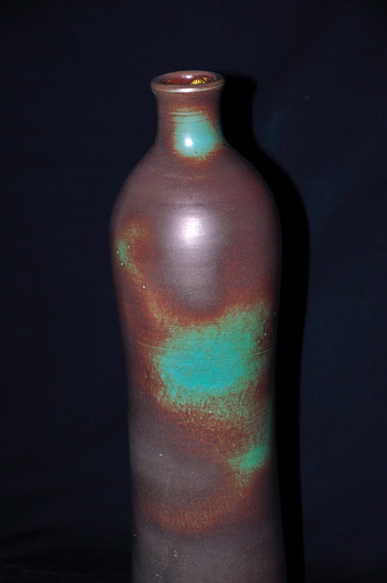 Large Ceramic Vase Signed Madoura, Circa 1960-photo-3