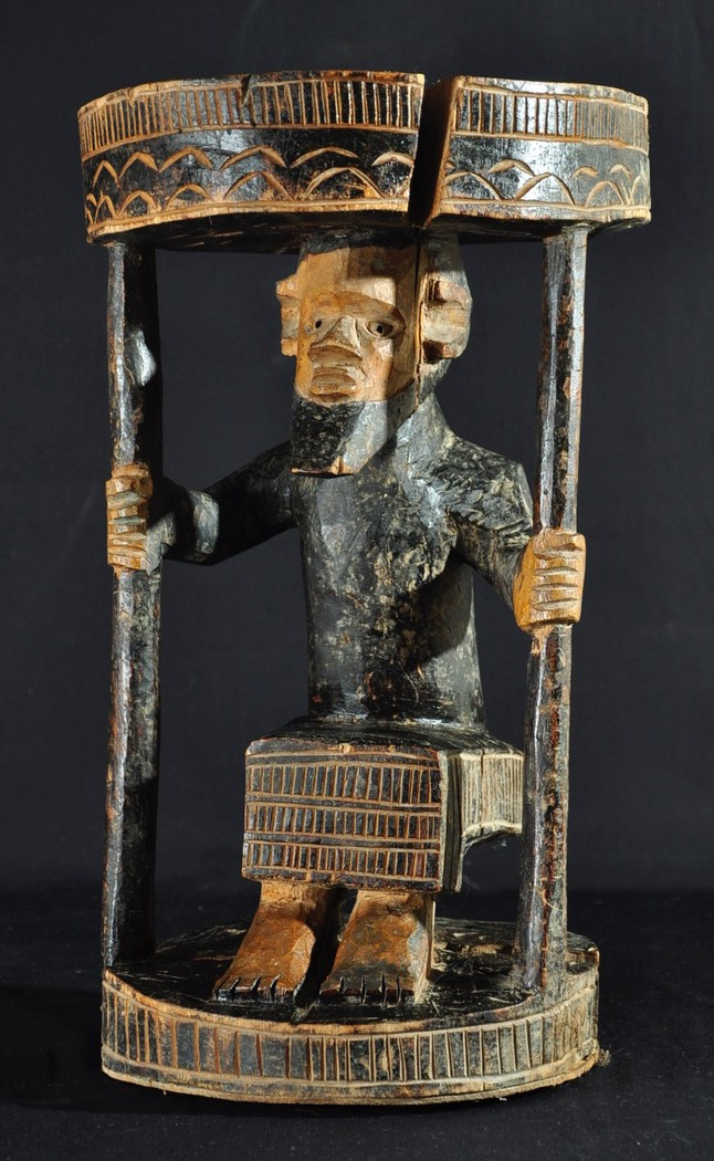 African Dignitary's Seat Carved In Wood, Early 20th Century