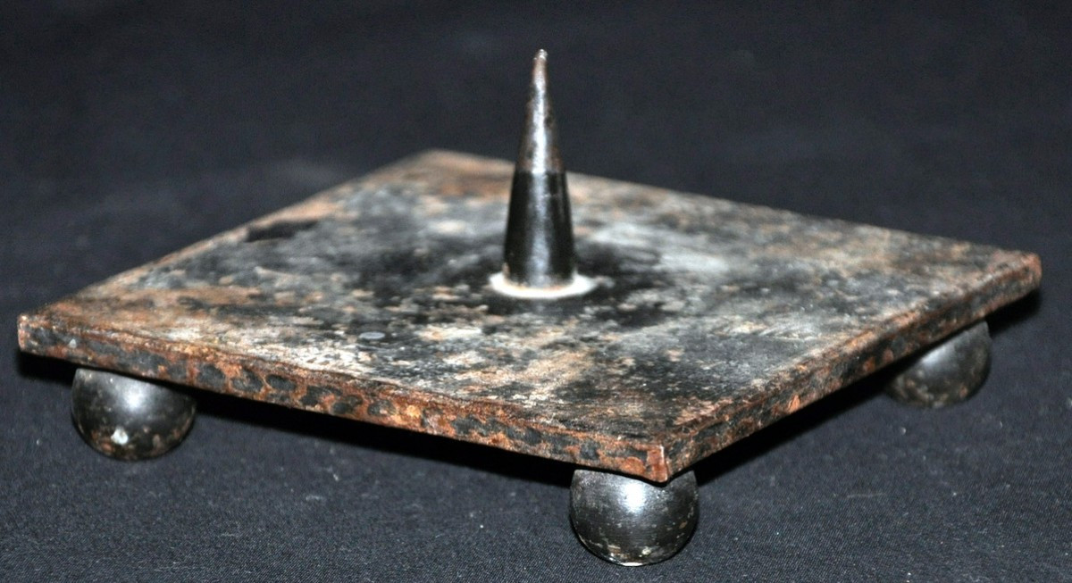 Wrought Iron Candlestick From The Zadounaisky Workshop Circa 1950
