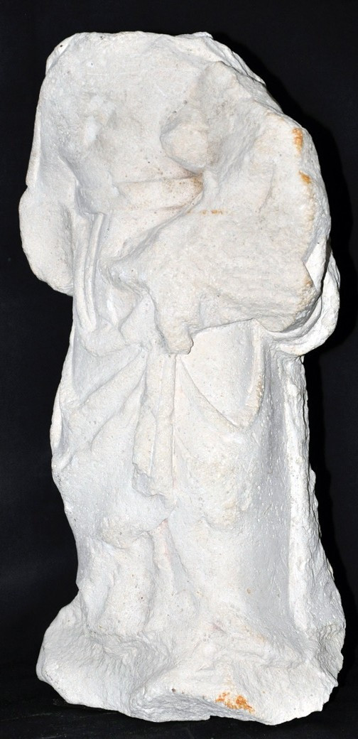Limestone Sculpture Mother And Child, Haute époque-photo-2