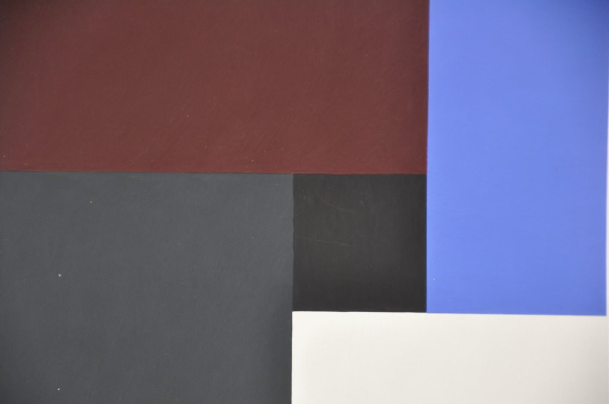 Aurélie Nemours Geometric Composition Circa 1980-photo-3