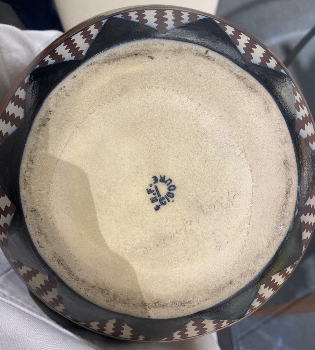 Garcia De Diego Ciboure Sandstone Vase Circa 1930-photo-1