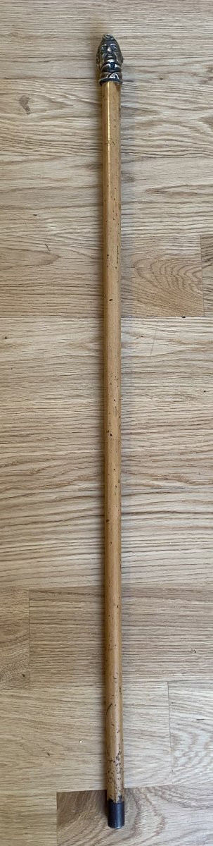 Canne pommeau bronze Adolphe Thiers XIXe siècle-photo-2