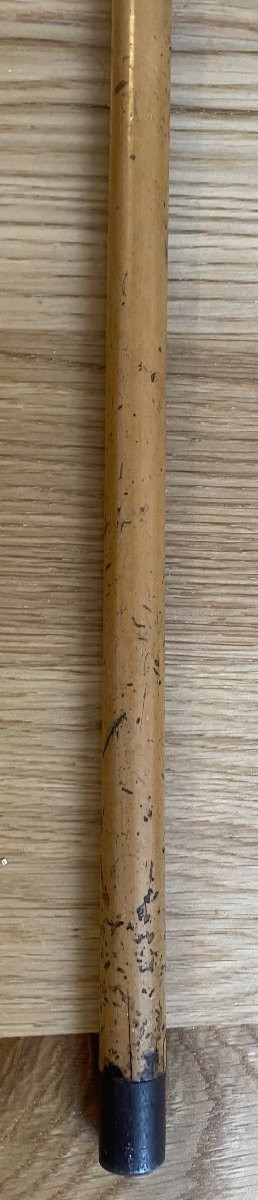 Canne pommeau bronze Adolphe Thiers XIXe siècle-photo-3