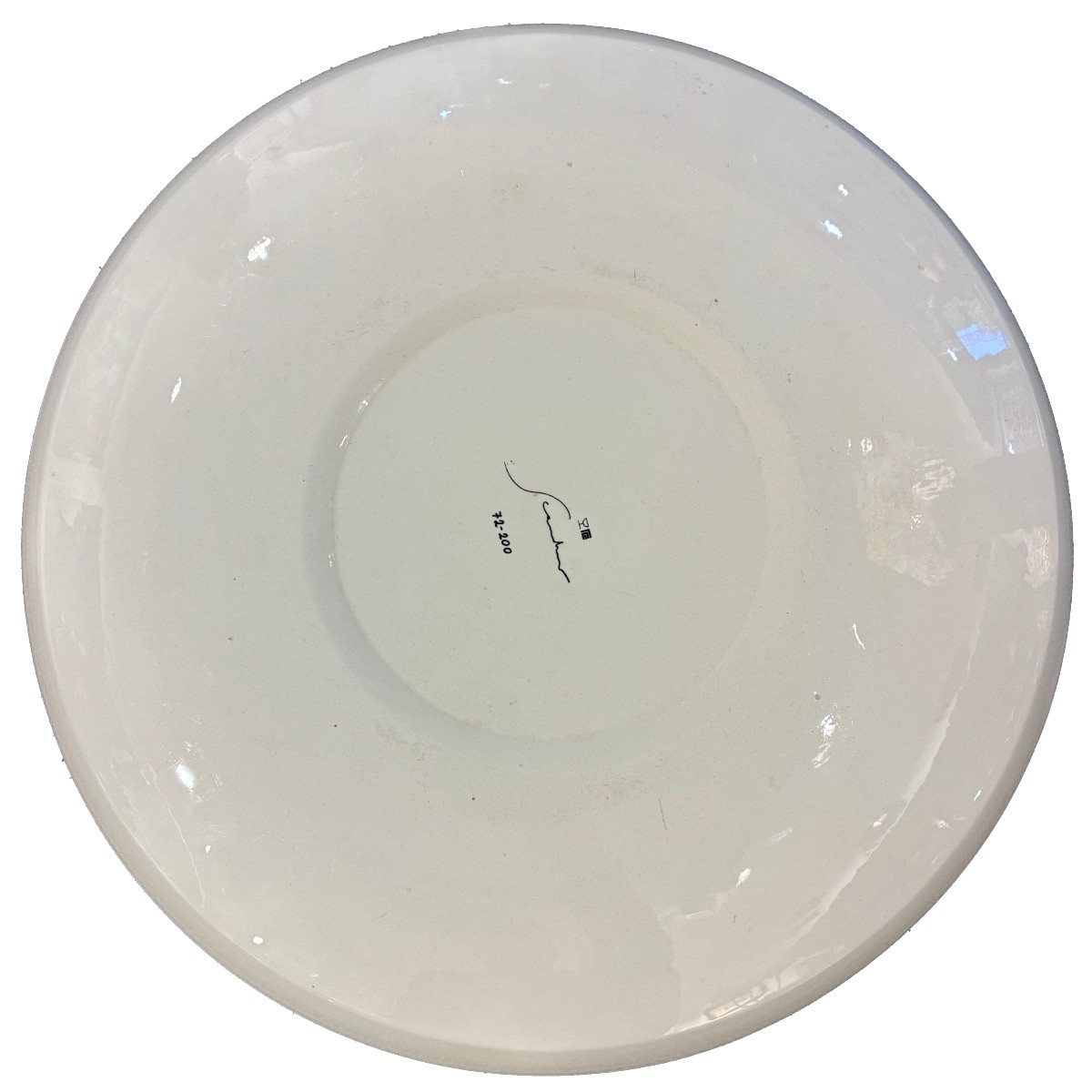 Emilio Scanavino Plat céramique émaillée XXe siècle-photo-2