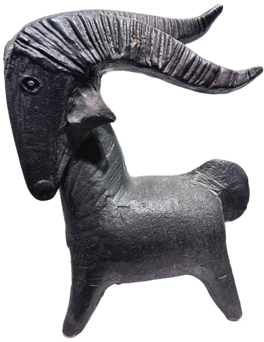 Dominique Pouchain chèvre en céramique circa 1990