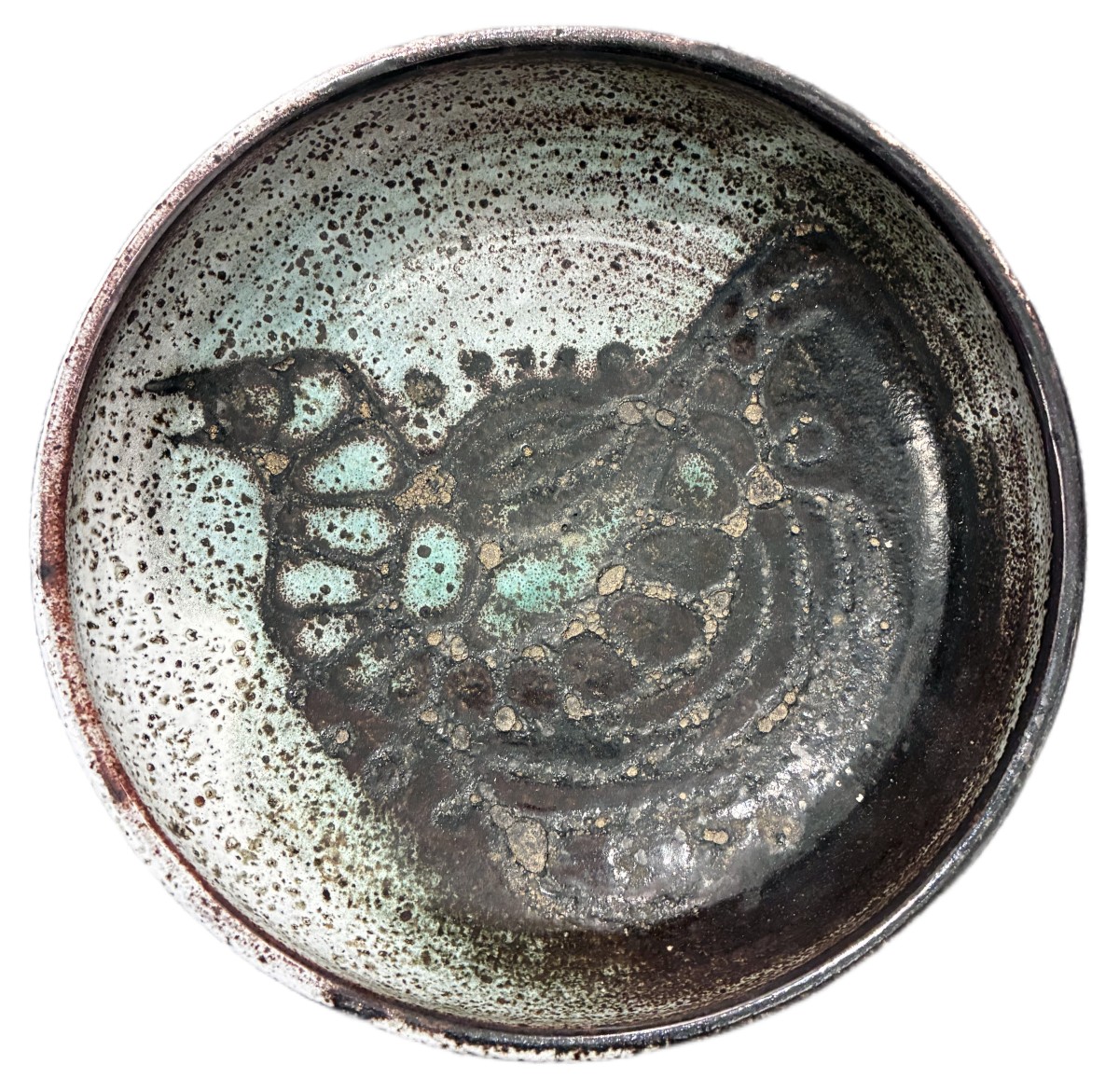 Michel Anasse Glazed Ceramic Bowl Circa 1960