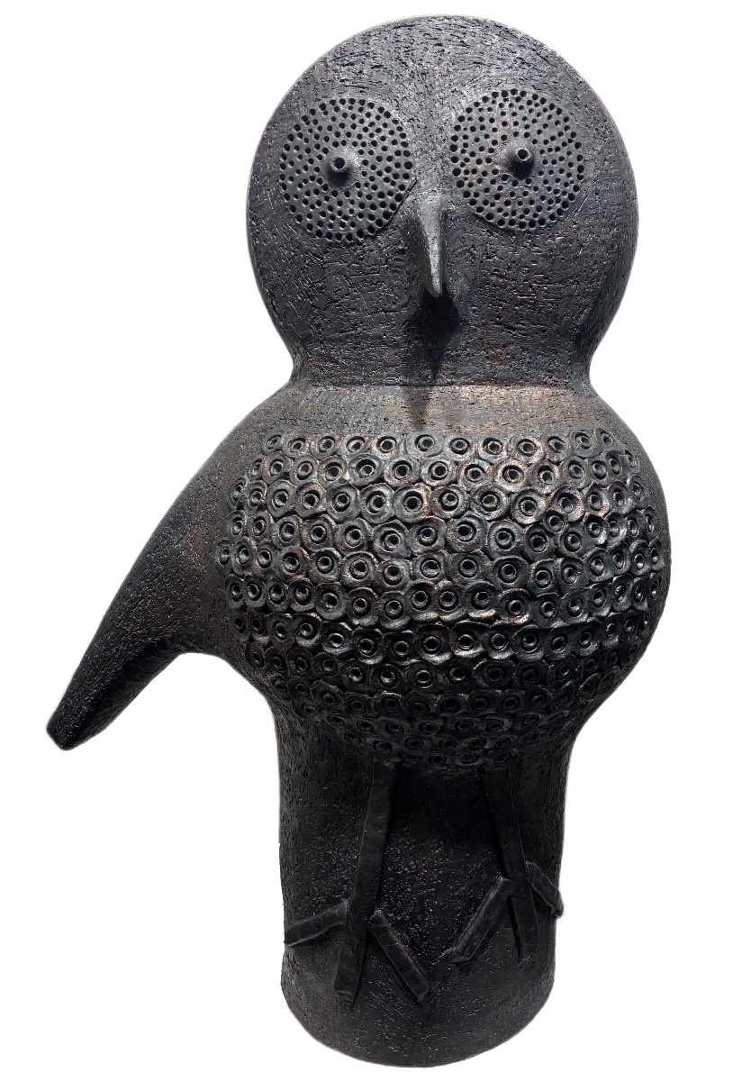 Dominique Pouchain Double-sided Ceramic Owl 