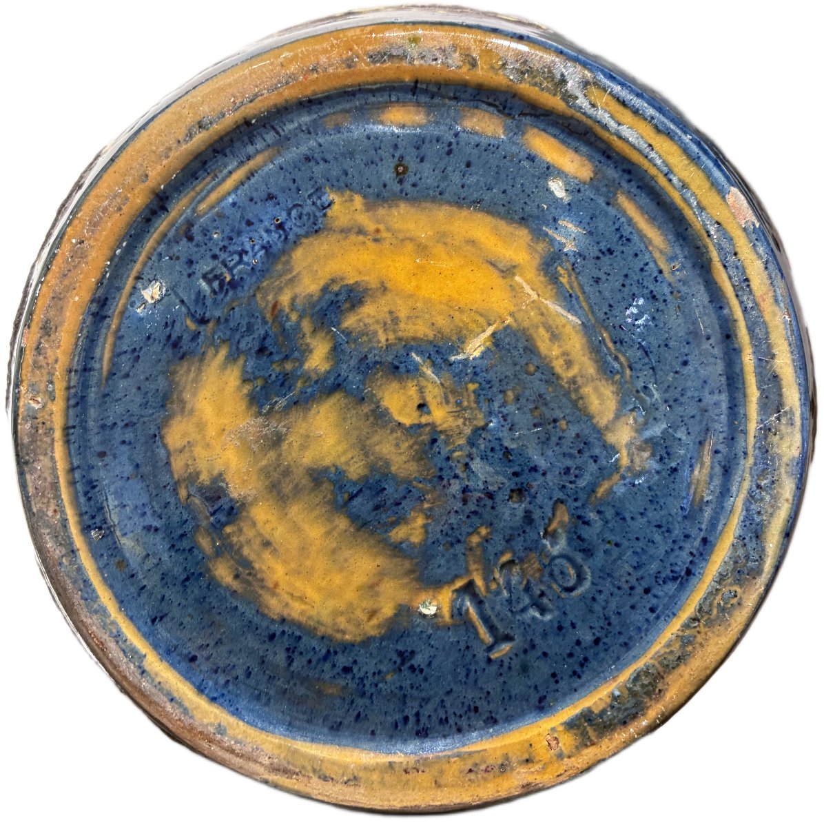 émile Simonod Signed Sispa Art Deco Glazed Ceramic -photo-2