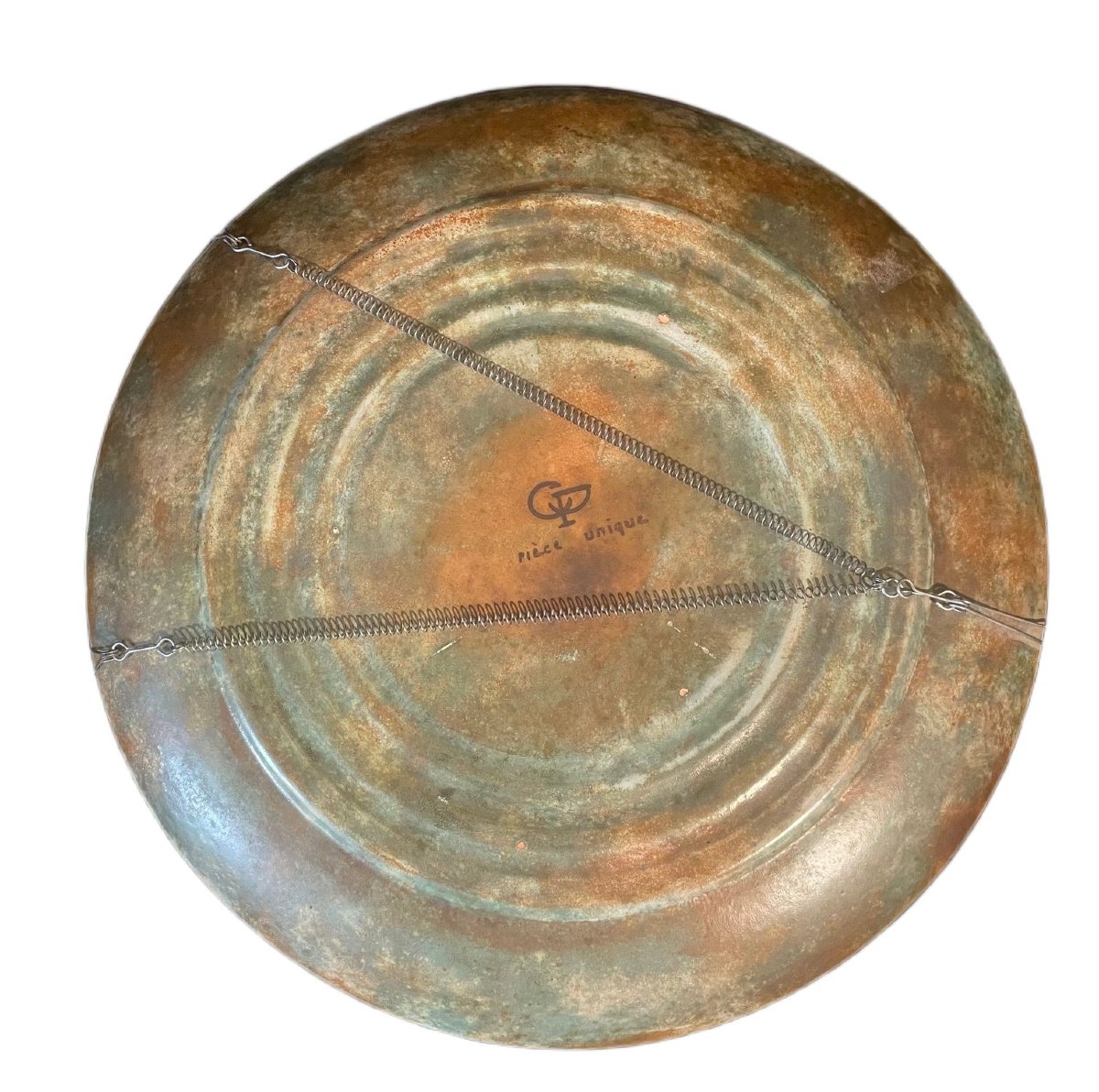 La Grange Aux Potiers – Important Plat Au Coq circa 1960-photo-4