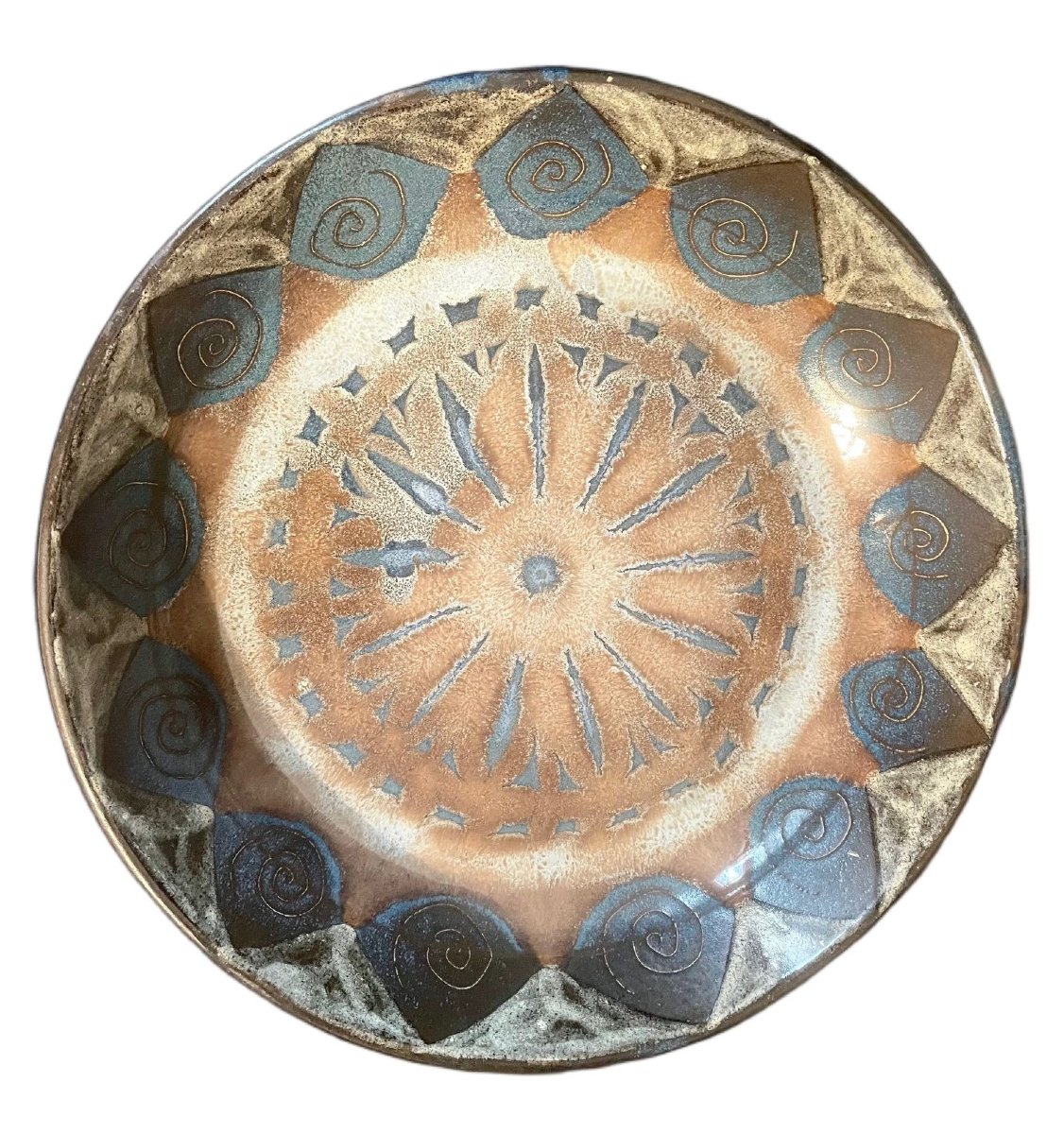 Alain Blanchard – Large Glazed Stoneware Bowl, Circa 1970