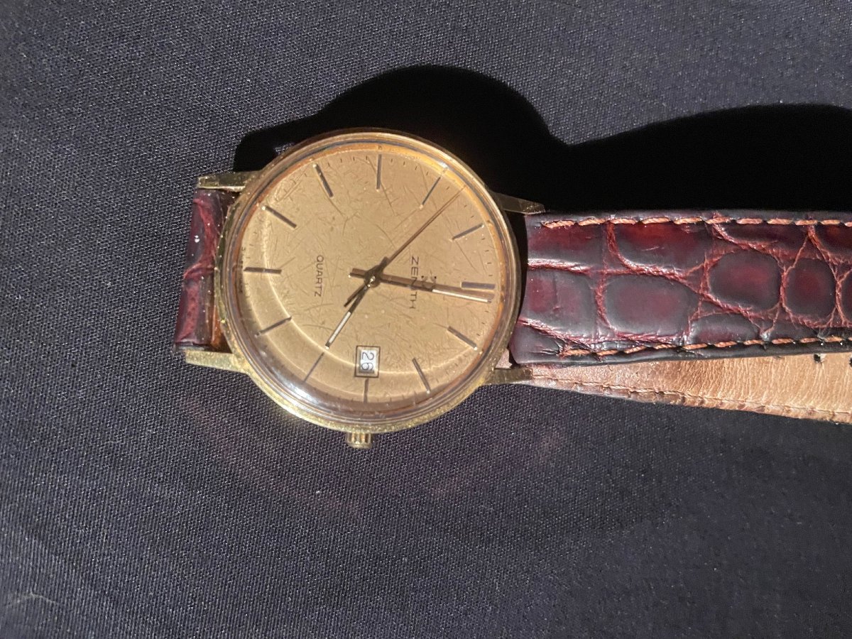 Zenith Men's Watch With Gold Case -photo-3