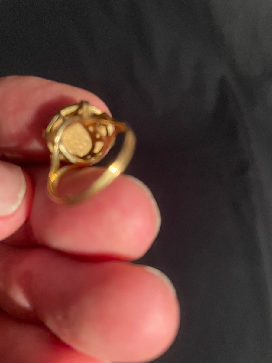 Gold Ring Made From A Mexican Half-peso Gold Coin -photo-3