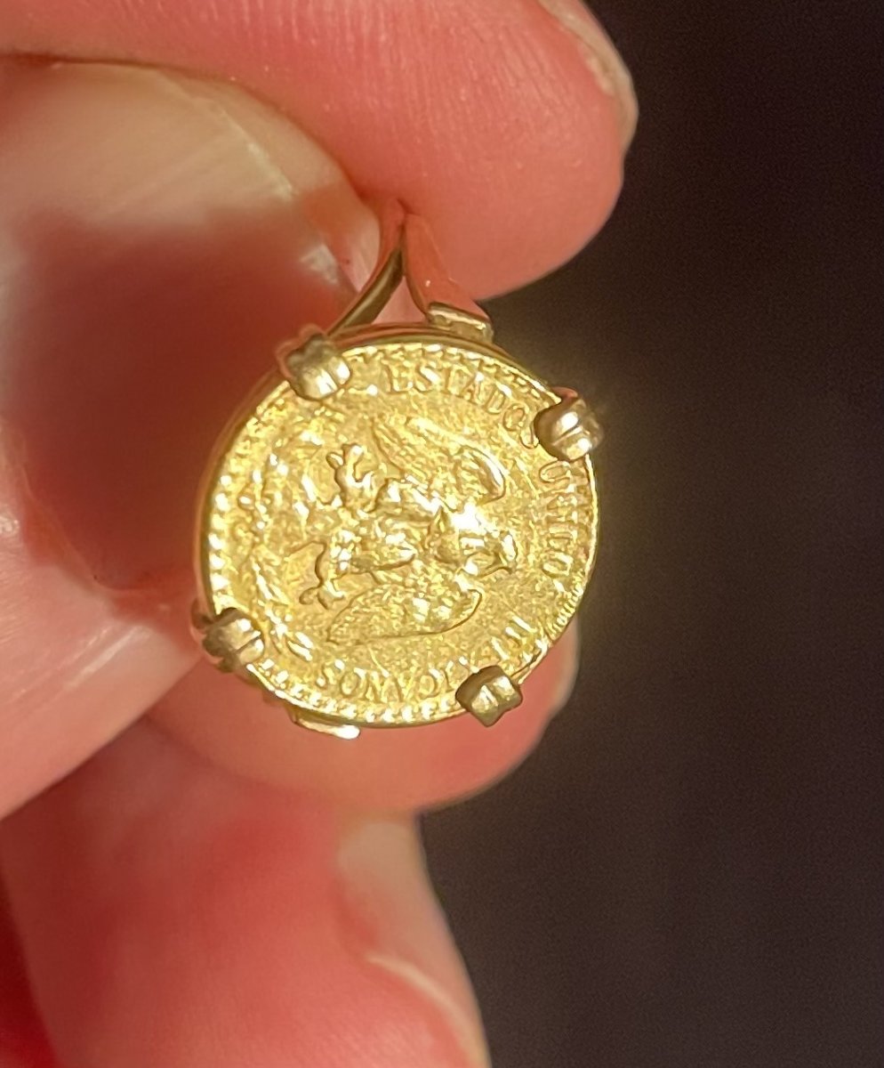 Gold Ring Made From A Mexican Half-peso Gold Coin -photo-4