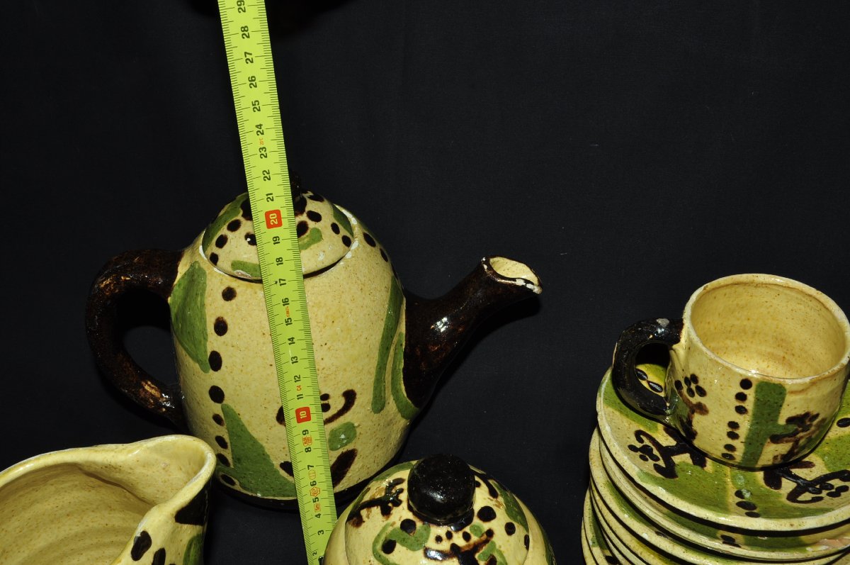 Ann Dangar: Decorated Coffee Set, Glazed Earthenware -photo-4