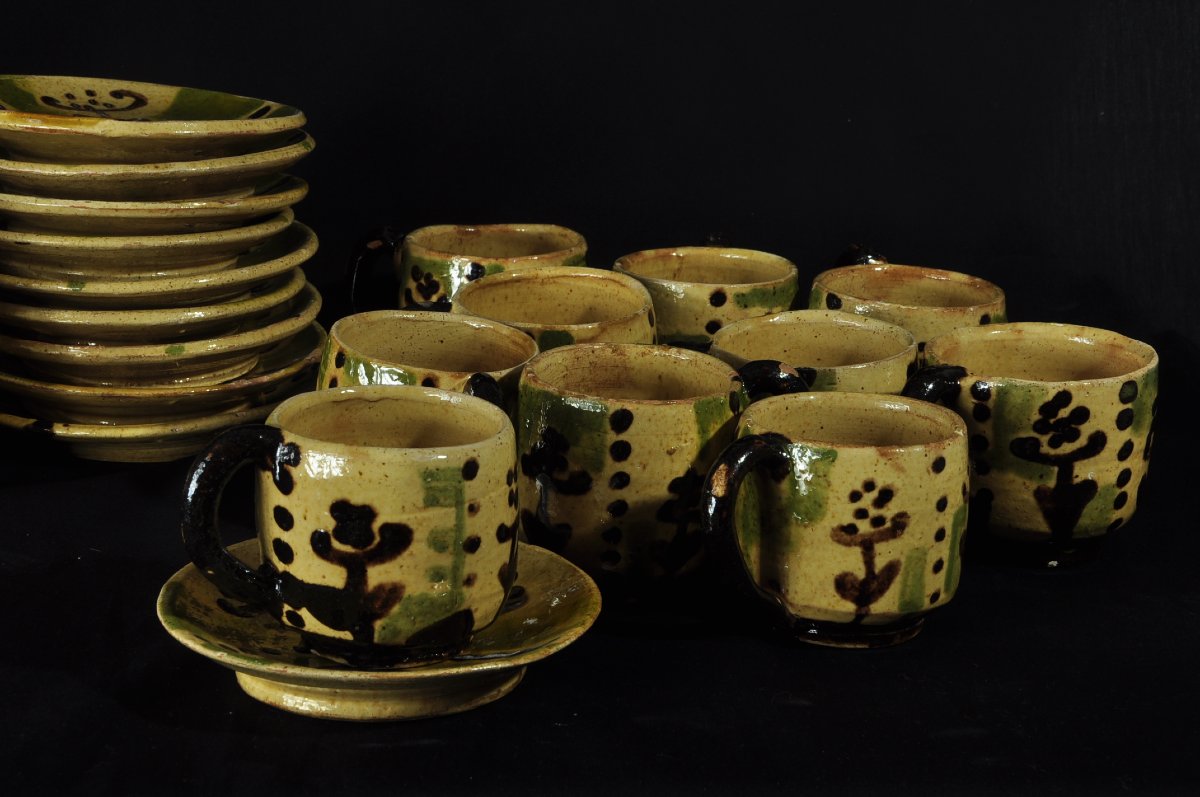 Ann Dangar: Decorated Coffee Set, Glazed Earthenware -photo-5