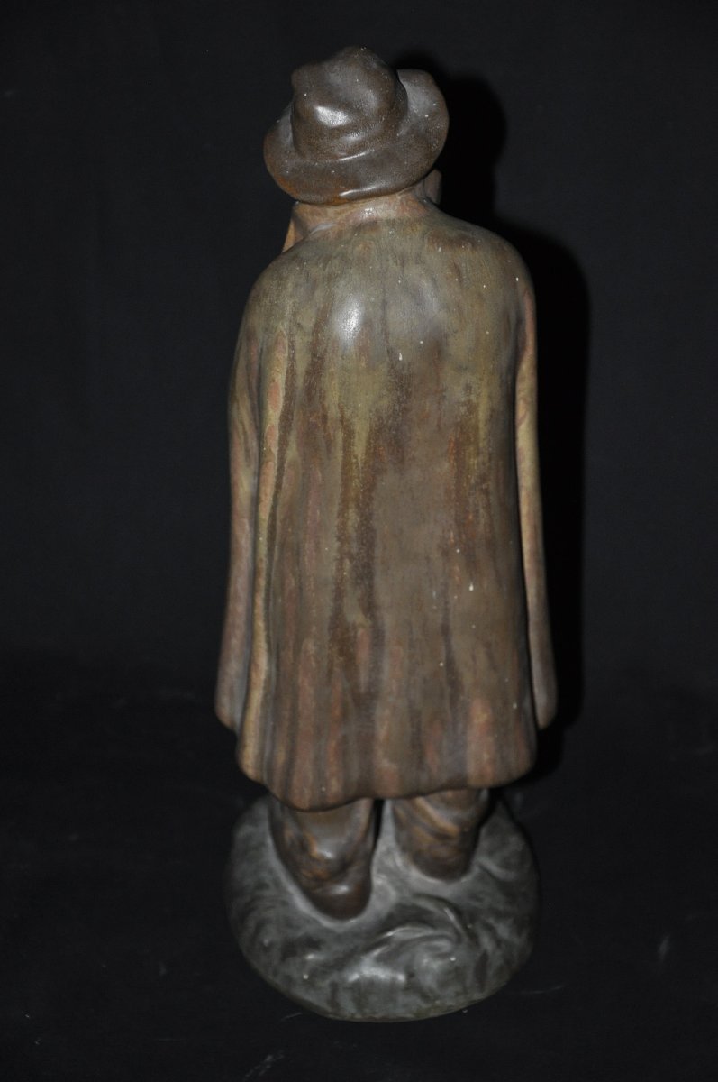 Denbac : Sculpture en Gres , berger -photo-4