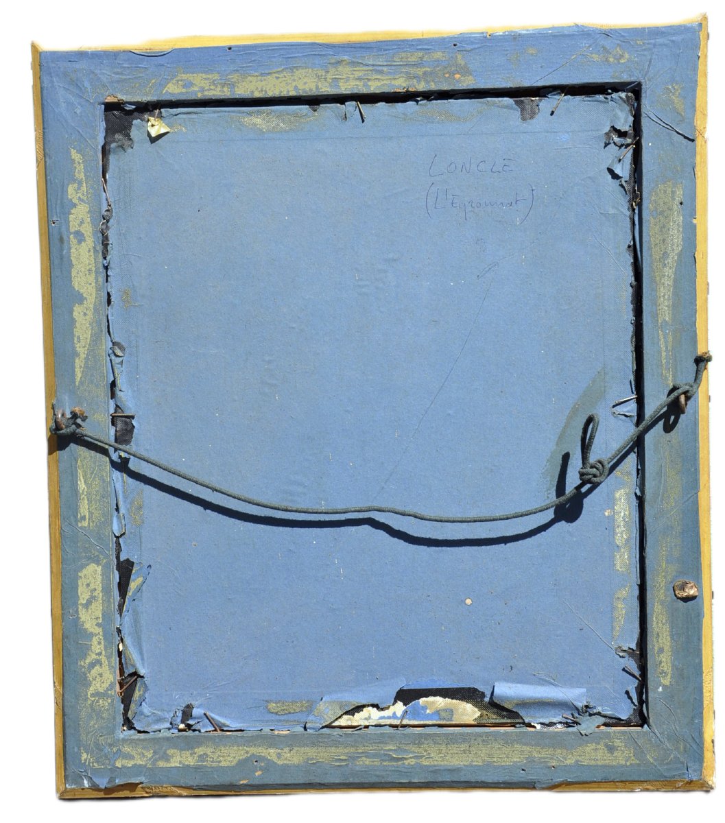 Portrait d’homme, début du XIXe siècle – Fusain rehaussé de gouache-photo-3