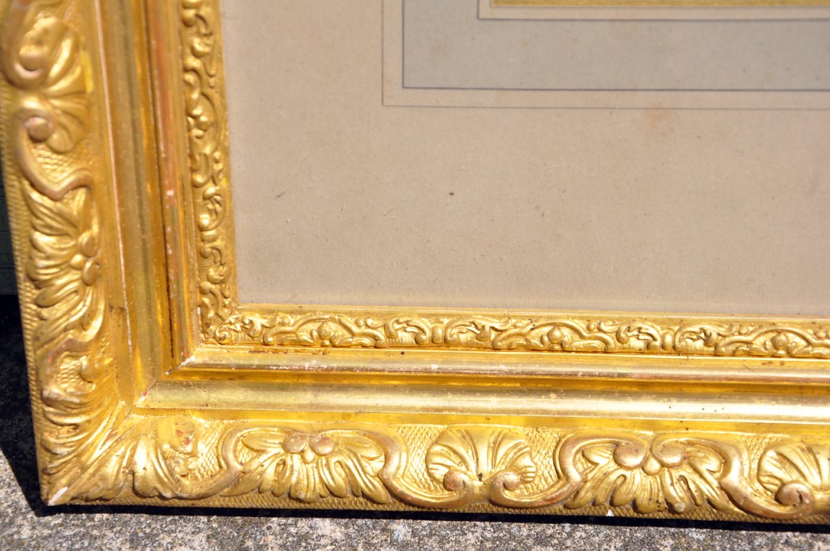 Portrait d’homme, début du XIXe siècle – Fusain rehaussé de gouache-photo-4