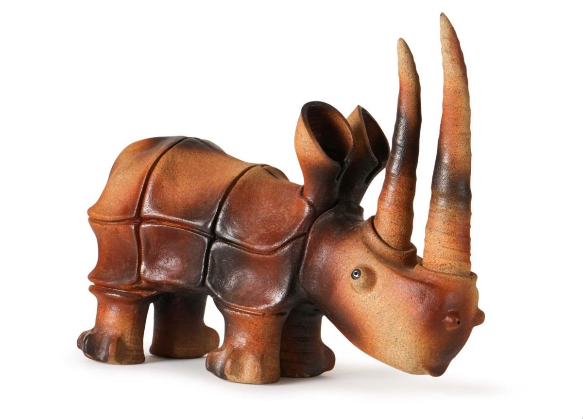 Jean Paul Brunet, Suzie Brunet, Atelier Palègre (ponsas, Drôme) Rhinoceros 