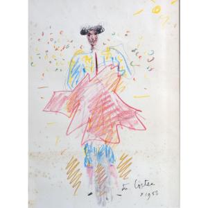 Jean Cocteau dessin Torero 1952