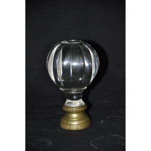Crystal Ball At The End Of A Staircase Railing