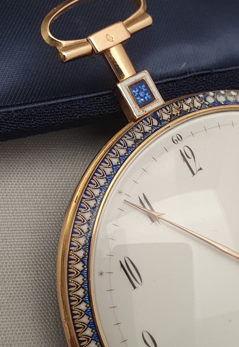 Proantic Rare Montre à Coq émaillée Louis XVI gr