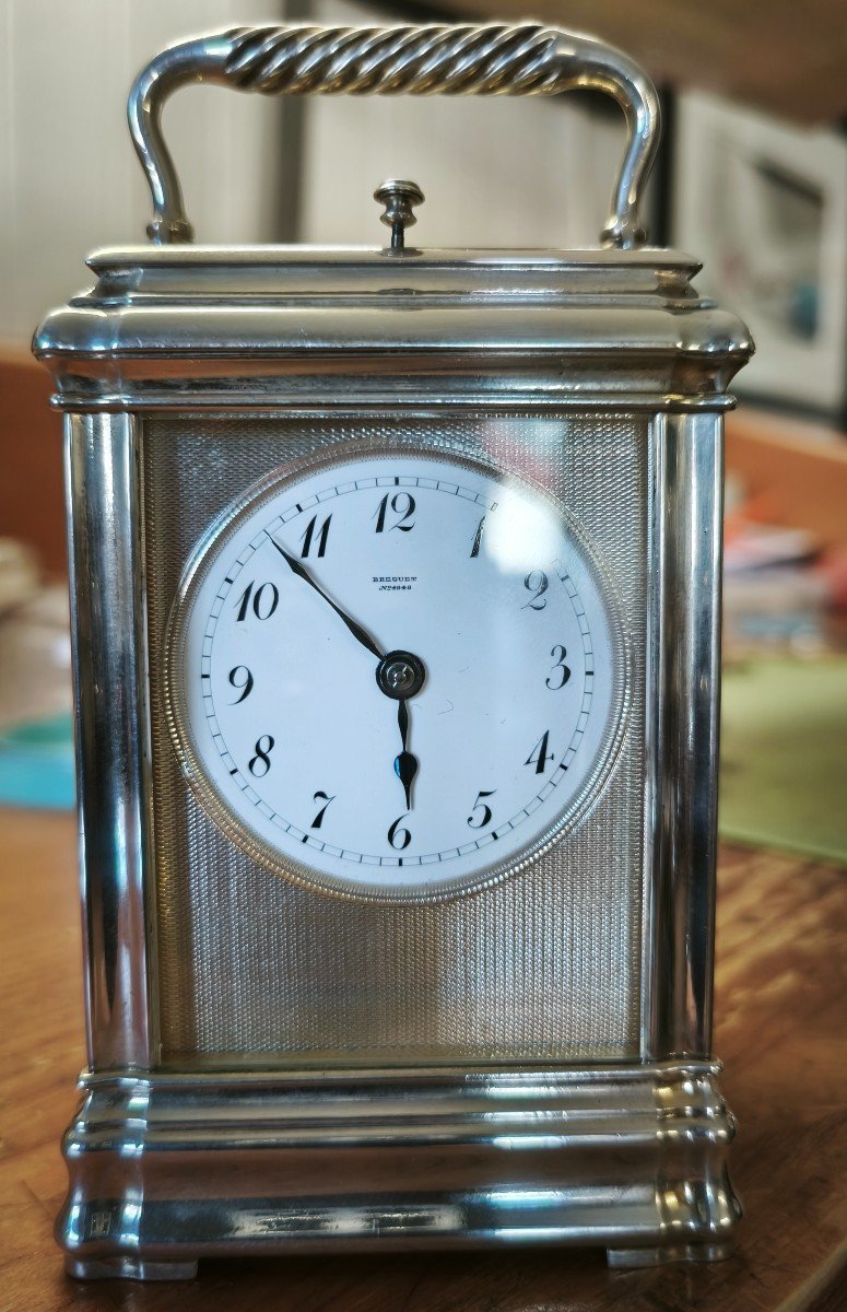 Breguet Silver Travel Clock Grande Sonnerie