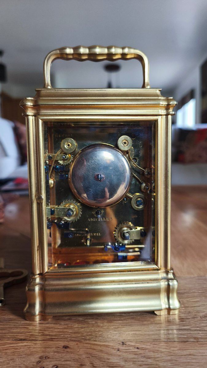 L. Leroy Et Cie Travel Clock, Large Chime, Small Second-photo-3
